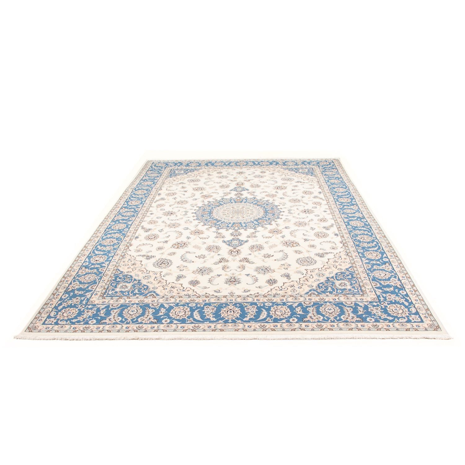 Tapis persan - Nain - Premium - 292 x 200 cm - crème