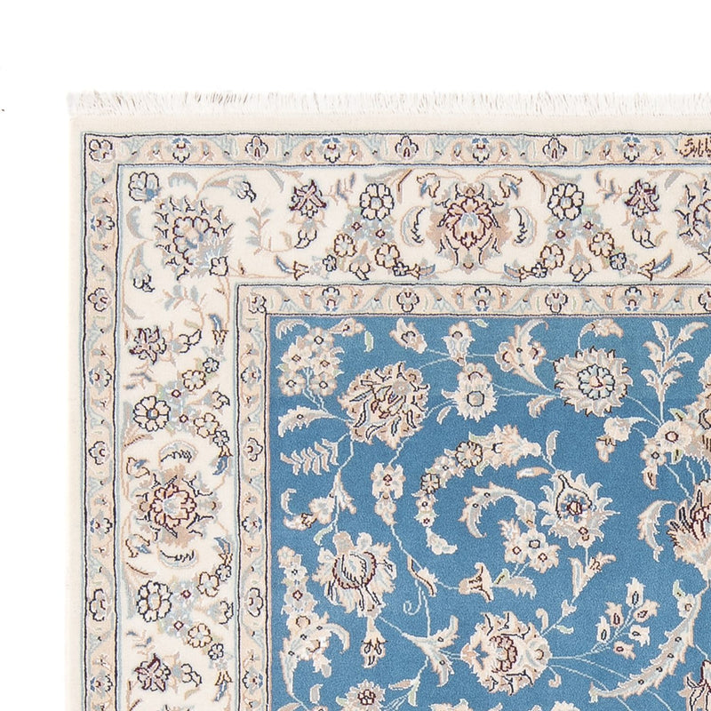Tapis persan - Nain - Premium - 198 x 152 cm - bleu