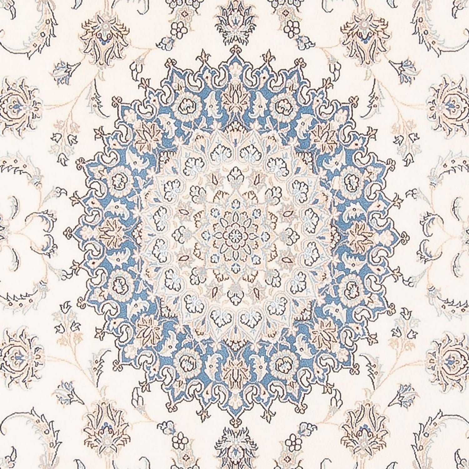 Tapis persan - Nain - Premium - 298 x 200 cm - crème