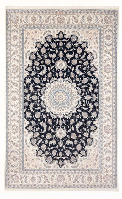 Tapis persan - Nain - Premium - 303 x 200 cm - bleu foncé