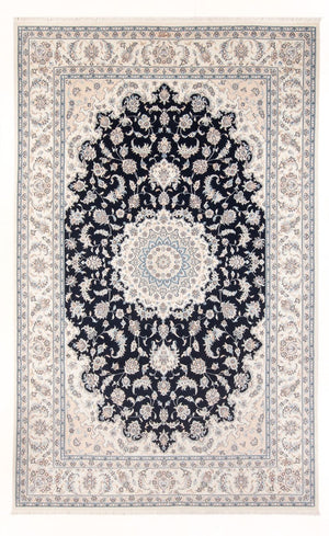 Tapis persan - Nain - Premium - 303 x 200 cm - bleu foncé