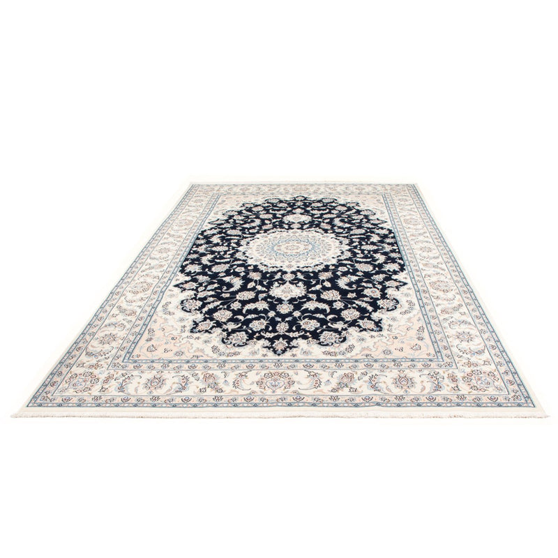 Tapis persan - Nain - Premium - 303 x 200 cm - bleu foncé