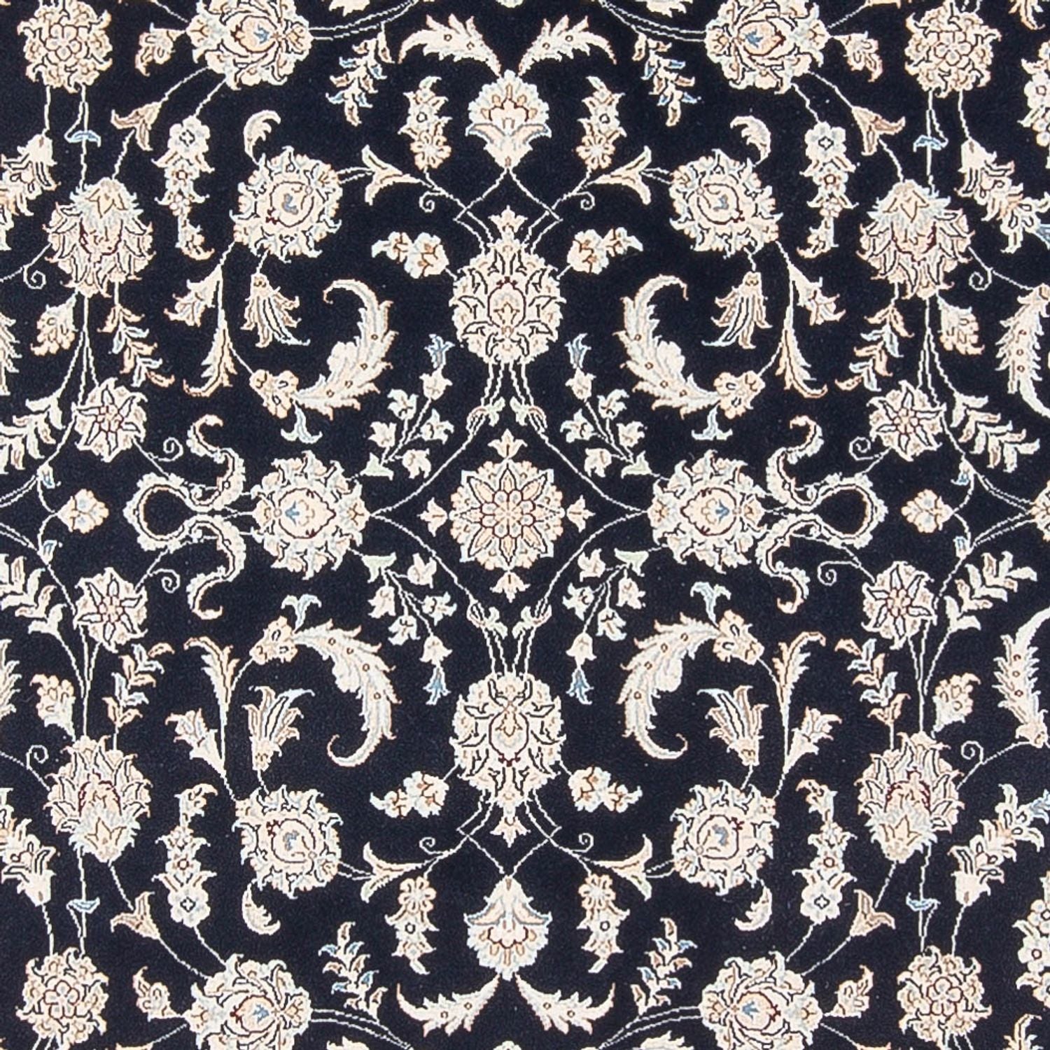 Tapis persan - Nain - Premium - 298 x 198 cm - bleu foncé