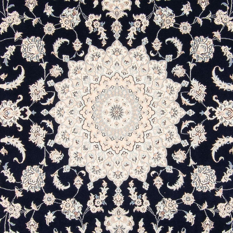 Tapis persan - Nain - 280 x 227 cm - bleu foncé