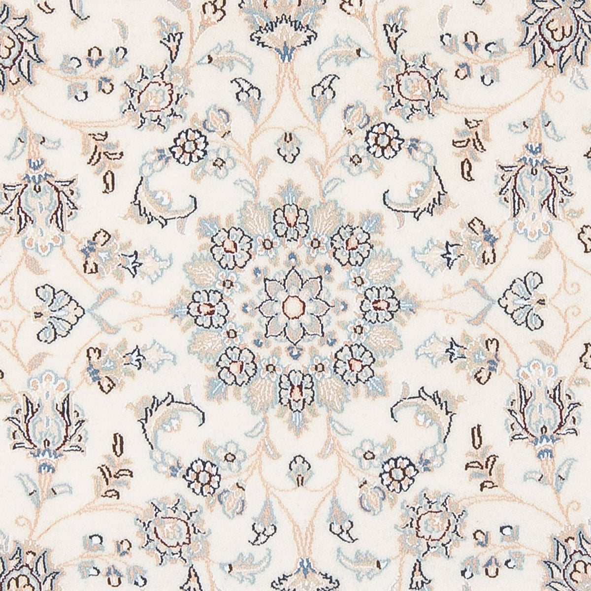 Tapis persan - Nain - Premium ronde  - 150 x 150 cm - crème