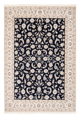Tapis persan - Nain - 235 x 172 cm - bleu foncé