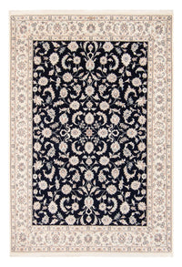Tapis persan - Nain - 235 x 172 cm - bleu foncé