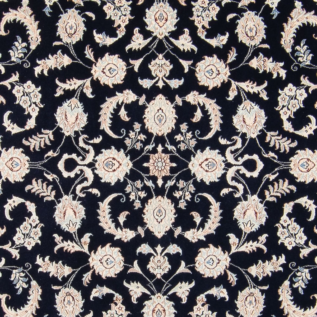 Tapis persan - Nain - 235 x 172 cm - bleu foncé