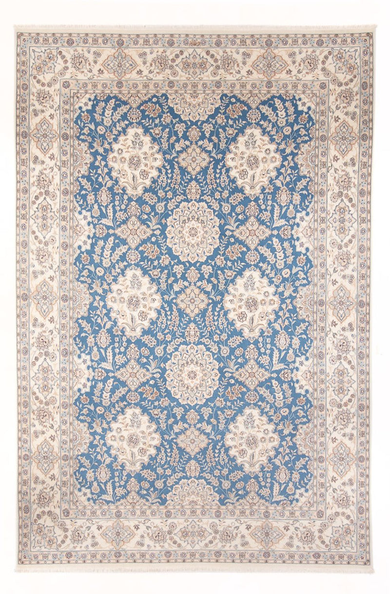 Tapis persan - Nain - Premium - 348 x 245 cm - bleu clair