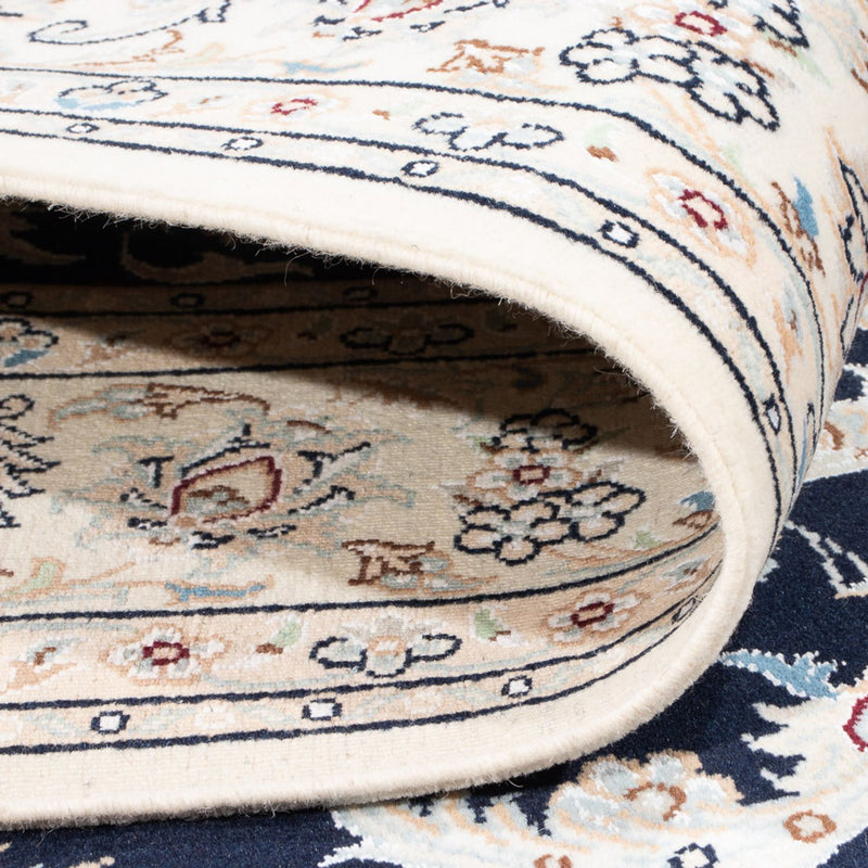 Tapis persan - Nain - Premium - 207 x 146 cm - bleu foncé