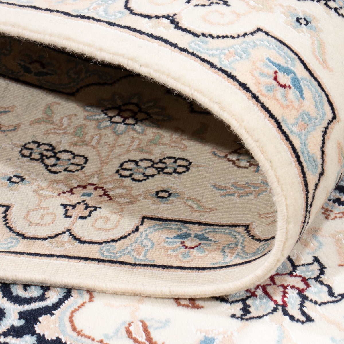 Tapis persan - Nain - Premium - 205 x 153 cm - bleu foncé