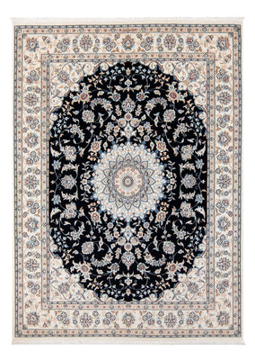 Tapis persan - Nain - Premium - 204 x 149 cm - bleu foncé