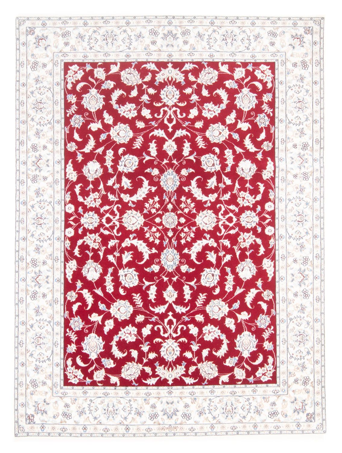 Tapis persan - Nain - Royal - 207 x 148 cm - rouge