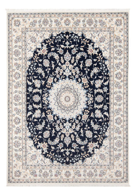 Tapis persan - Nain - Premium - 203 x 149 cm - bleu foncé