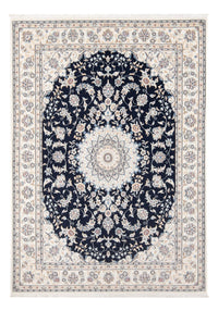 Tapis persan - Nain - Premium - 203 x 149 cm - bleu foncé