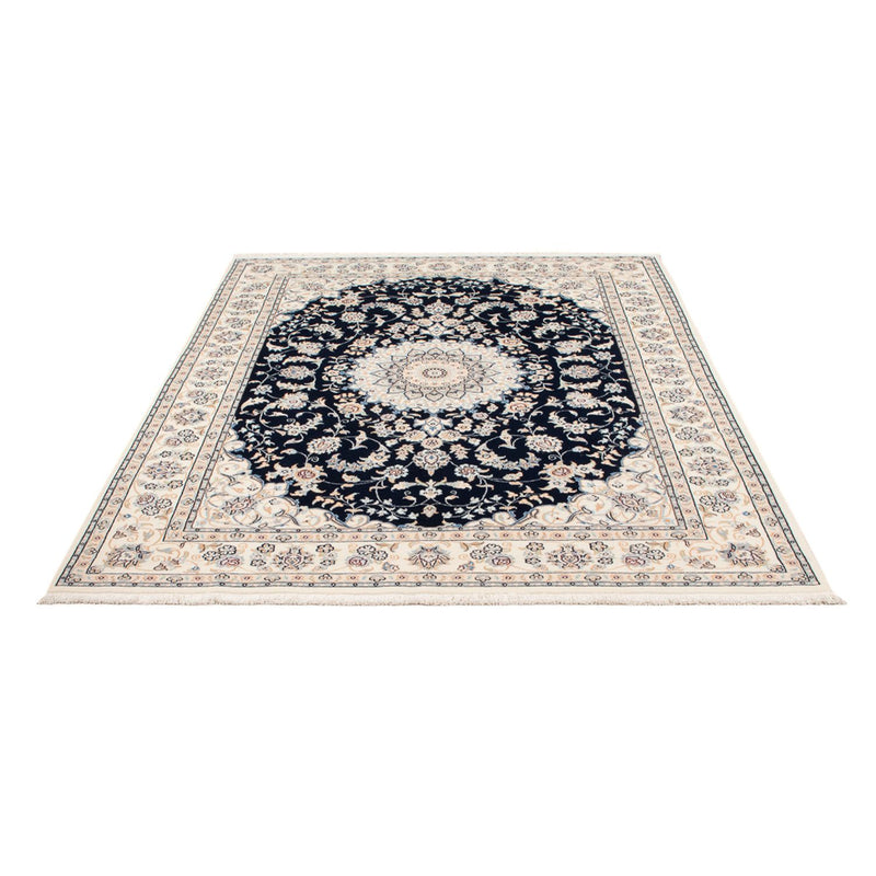 Tapis persan - Nain - Premium - 203 x 149 cm - bleu foncé