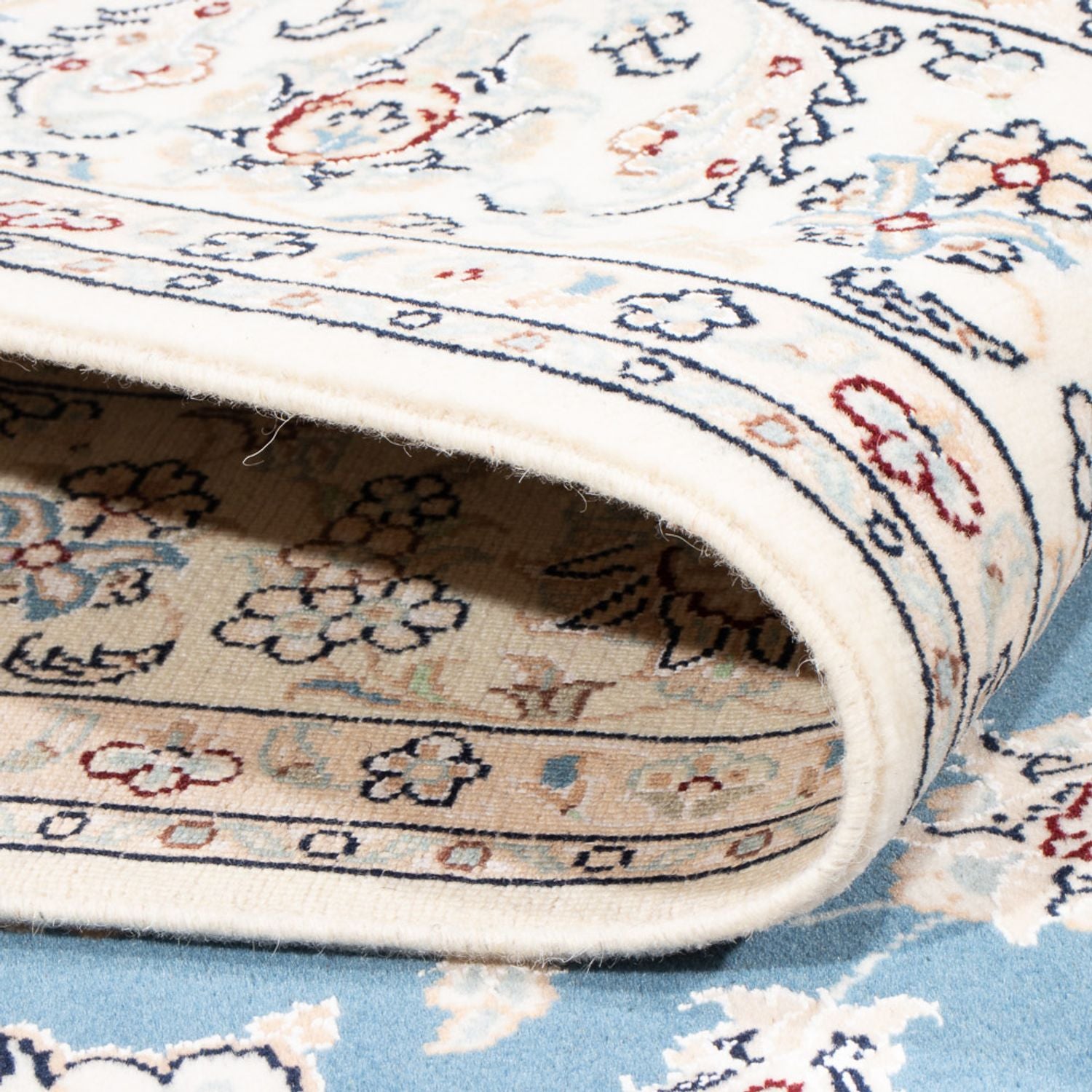 Tapis persan - Nain - Premium - 206 x 147 cm - bleu