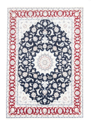 Tapis persan - Nain - Royal - 203 x 145 cm - bleu foncé