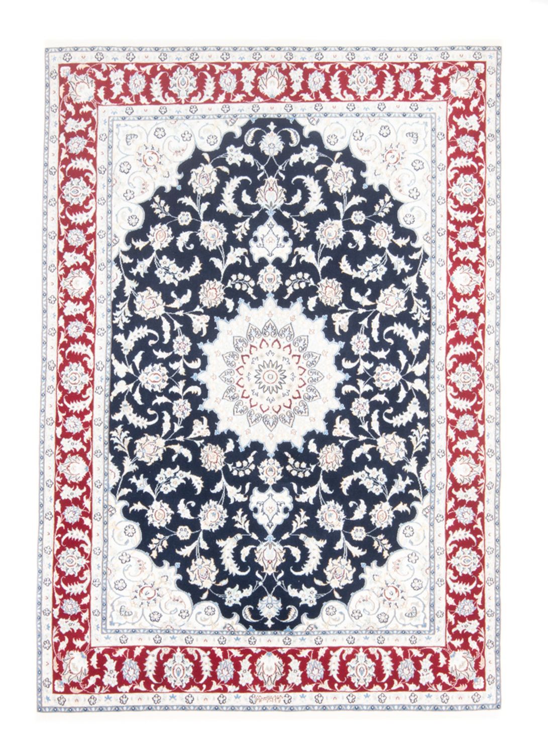 Tapis persan - Nain - Royal - 203 x 145 cm - bleu foncé