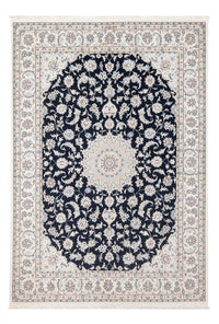 Tapis persan - Nain - Premium - 203 x 147 cm - bleu foncé