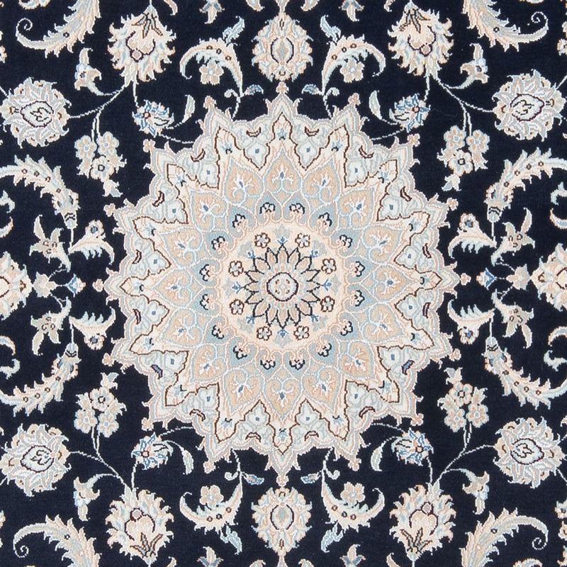 Tapis persan - Nain - Premium - 203 x 147 cm - bleu foncé