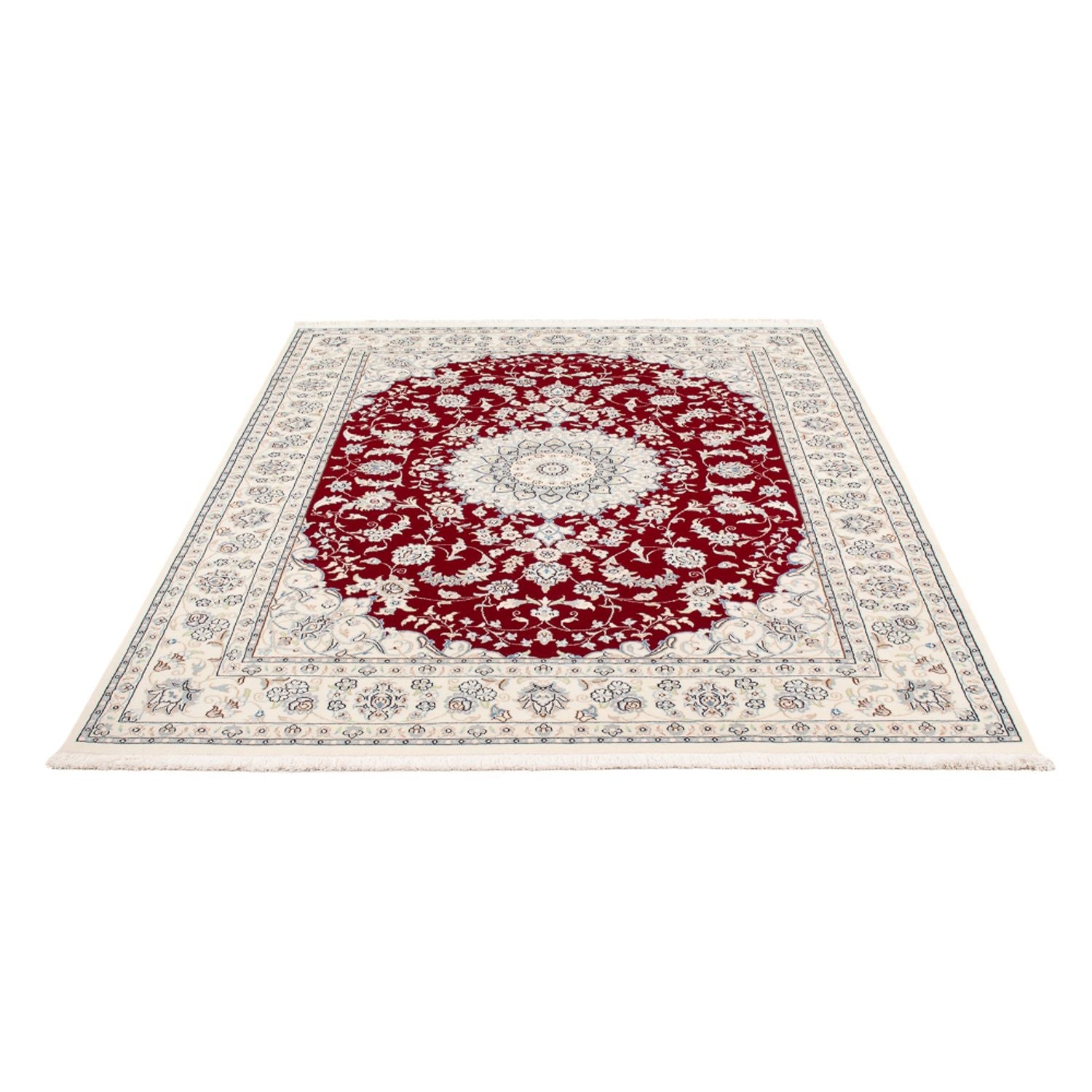 Tapis persan - Nain - Premium - 200 x 146 cm - rouge