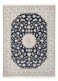 Tapis persan - Nain - Premium - 205 x 148 cm - bleu foncé