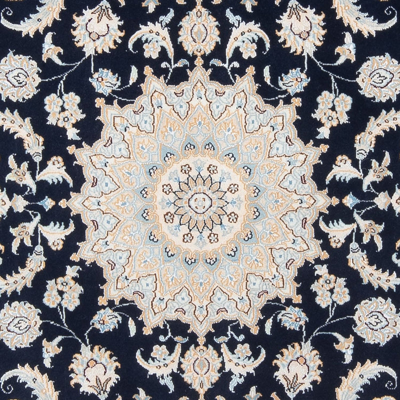 Tapis persan - Nain - Premium - 205 x 148 cm - bleu foncé