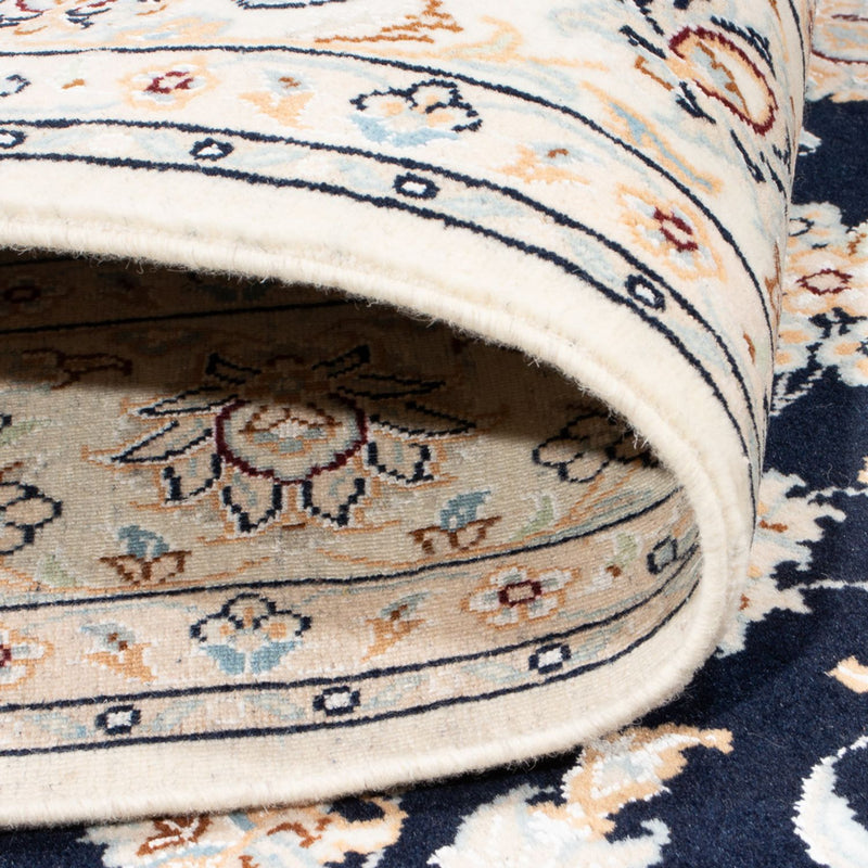 Tapis persan - Nain - Premium - 205 x 148 cm - bleu foncé