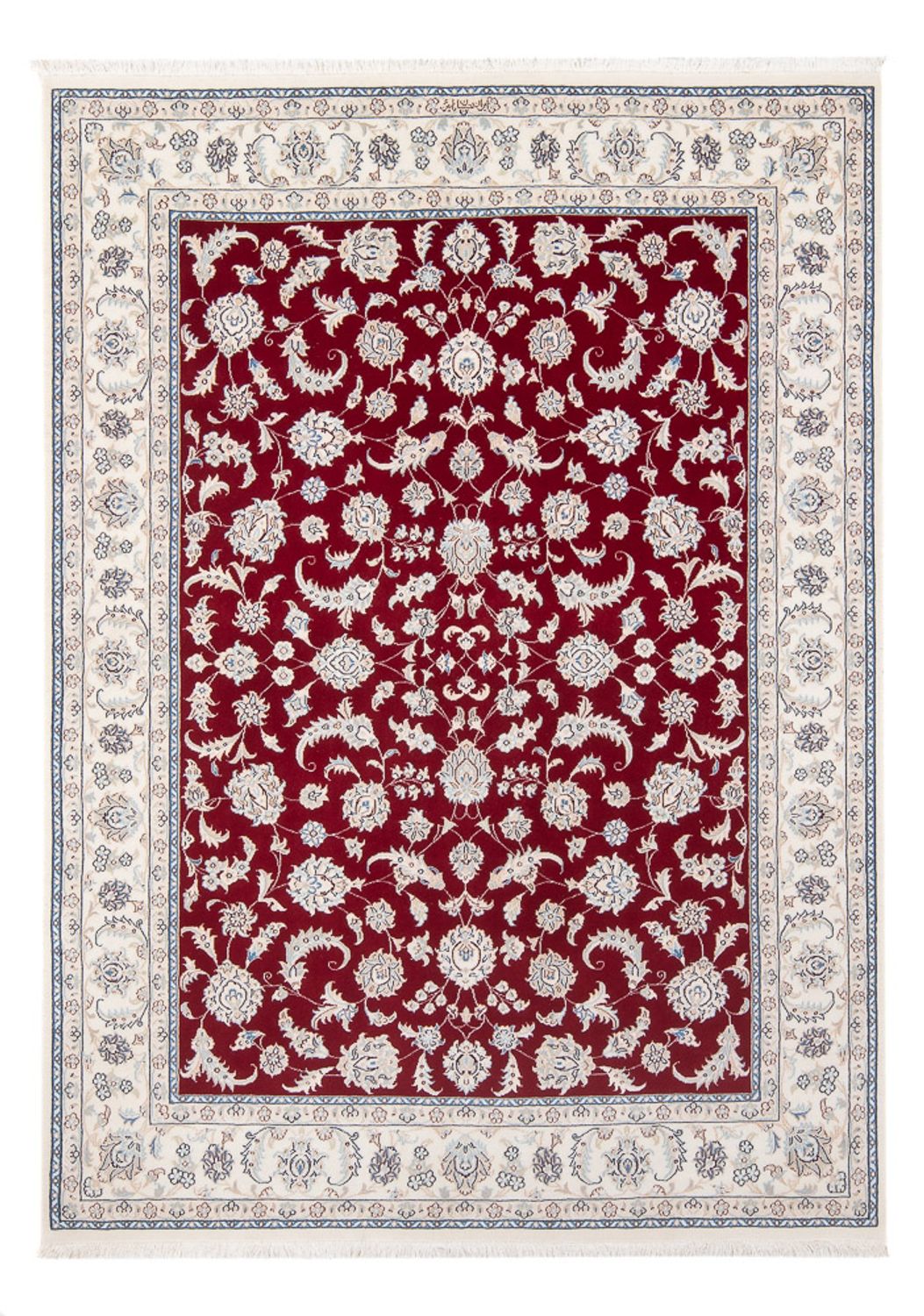 Tapis persan - Nain - Premium - 204 x 146 cm - rouge