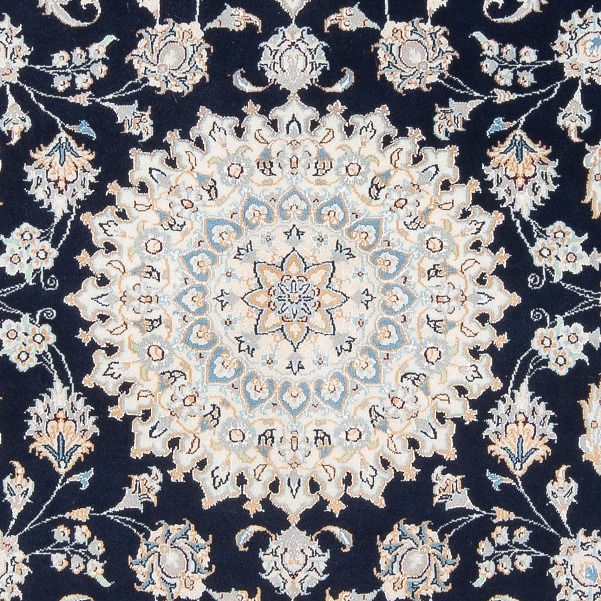 Tapis persan - Nain - Premium - 202 x 151 cm - bleu foncé