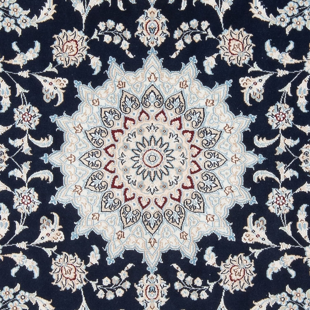 Tapis persan - Nain - Premium - 207 x 149 cm - bleu foncé