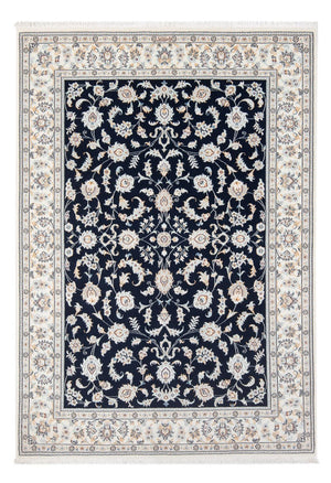 Tapis persan - Nain - Premium - 205 x 148 cm - bleu foncé
