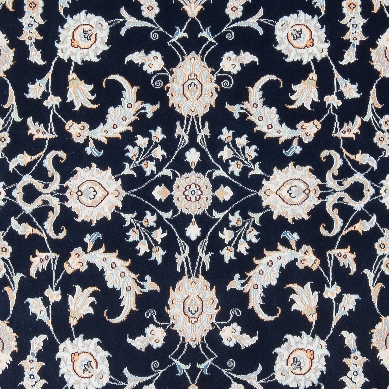 Tapis persan - Nain - Premium - 205 x 148 cm - bleu foncé