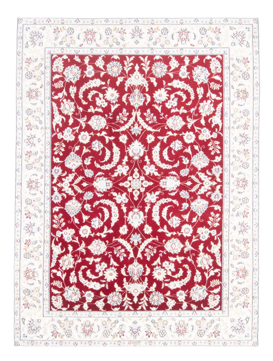 Tapis persan - Nain - Royal - 200 x 150 cm - rouge