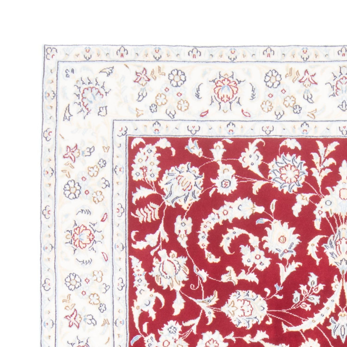 Tapis persan - Nain - Royal - 200 x 150 cm - rouge