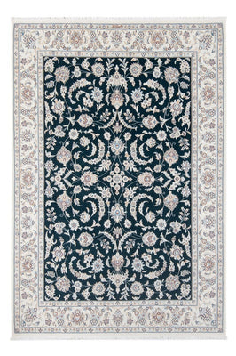 Tapis persan - Nain - Premium - 210 x 148 cm - bleu foncé