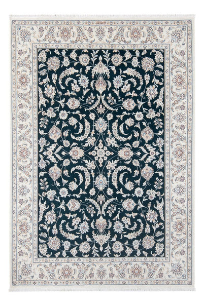 Tapis de Nain - 6La Tapis 148x210cm - Tapis persan - bleu foncé