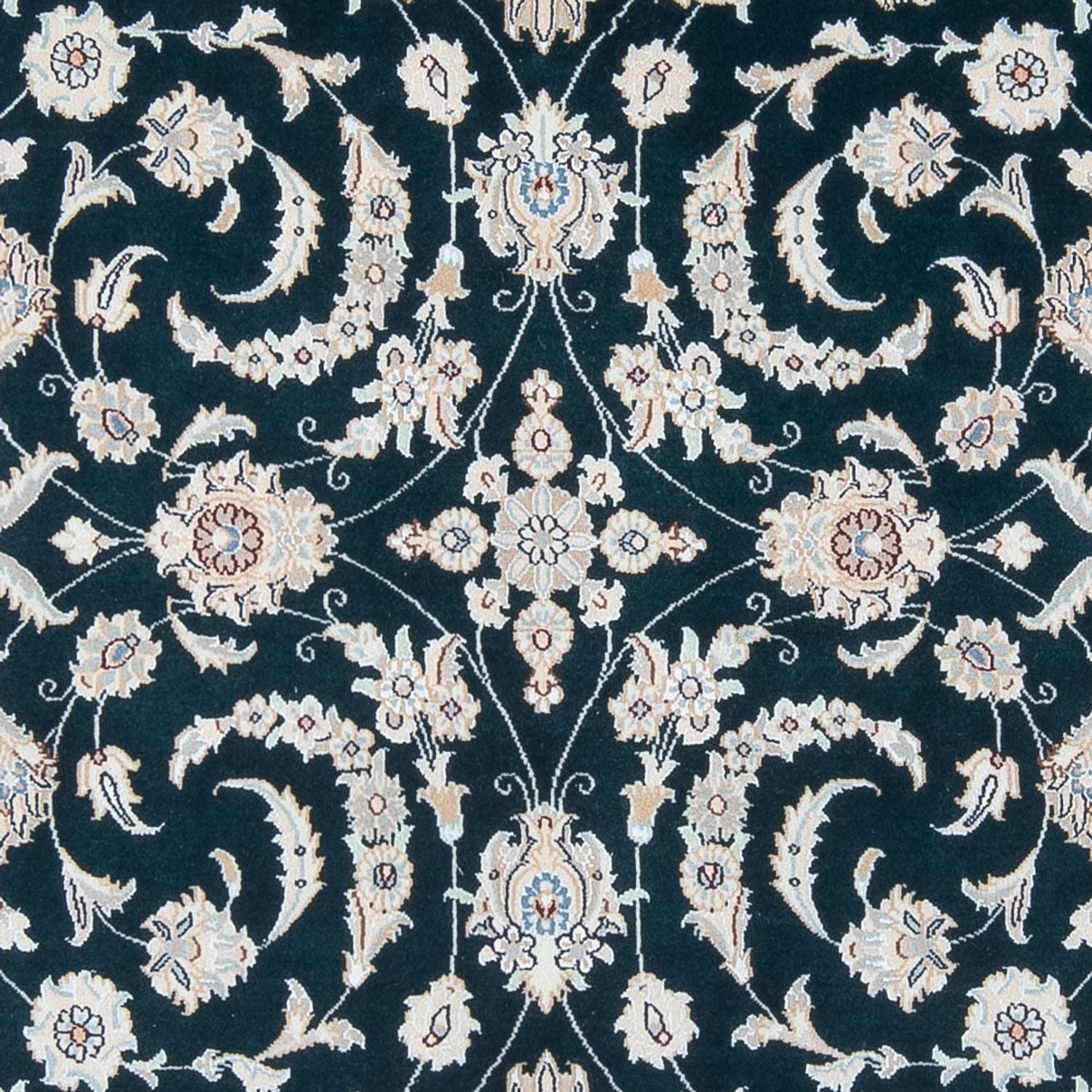 Tapis persan - Nain - Premium - 210 x 148 cm - bleu foncé