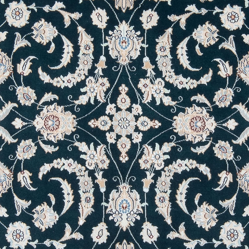 Tapis persan - Nain - Premium - 210 x 148 cm - bleu foncé