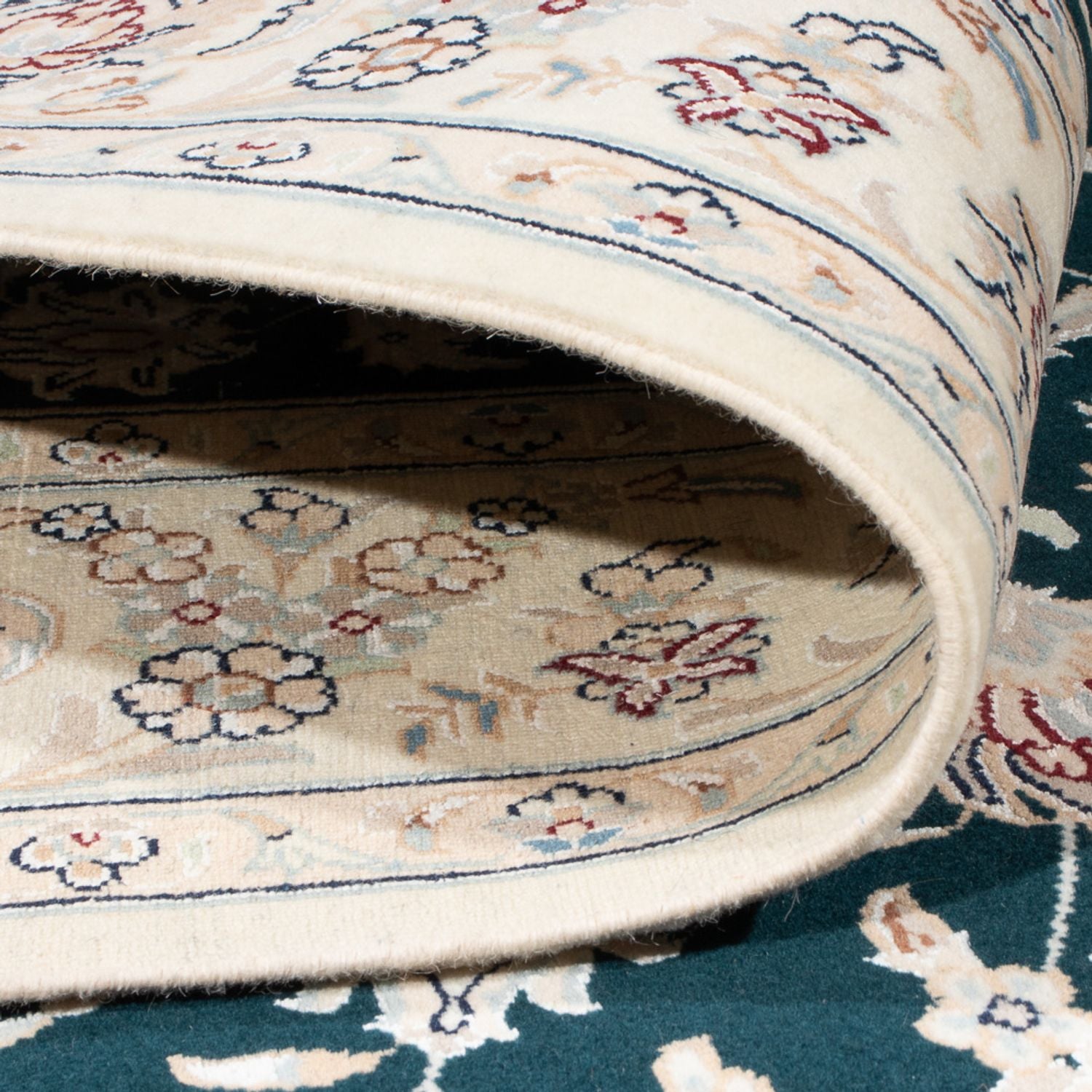 Tapis persan - Nain - Premium - 210 x 148 cm - bleu foncé