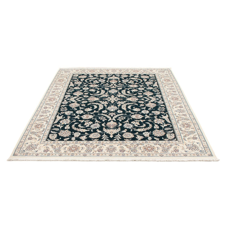 Tapis persan - Nain - Premium - 210 x 148 cm - bleu foncé