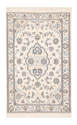 Tapis persan - Nain - 95 x 55 cm - crème