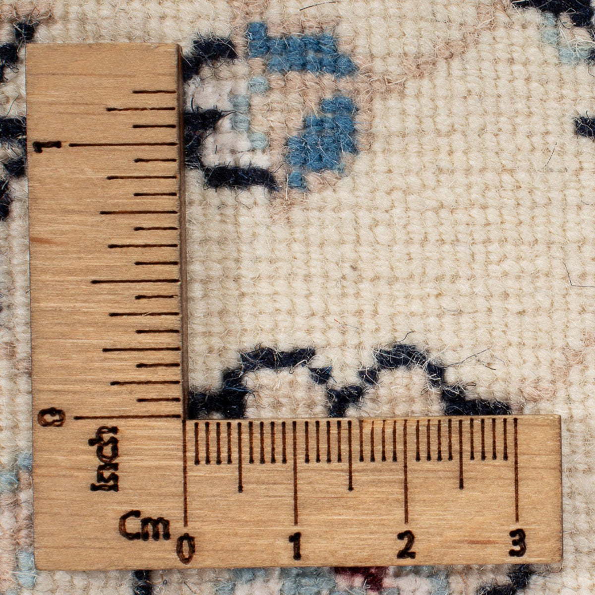 Tapis persan - Nain - 95 x 55 cm - crème