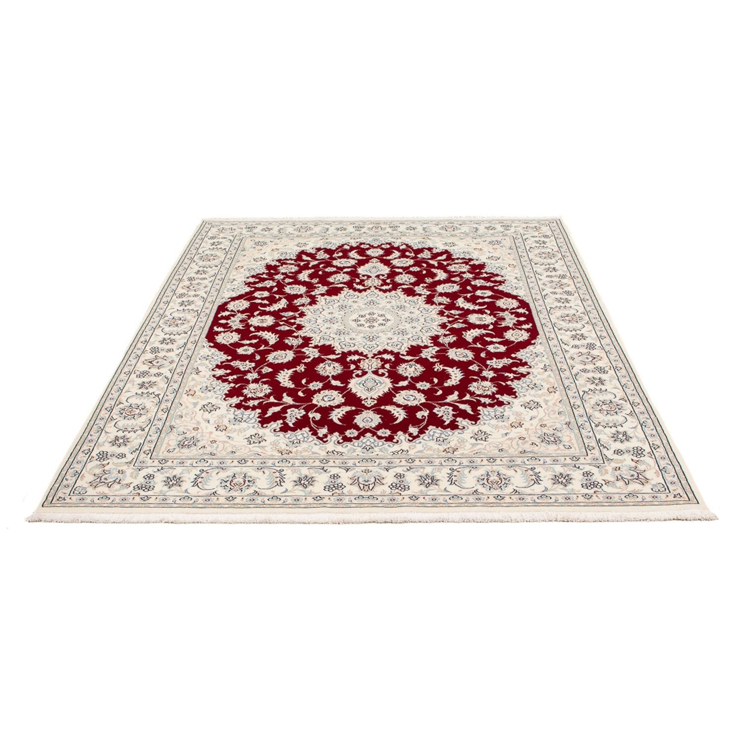 Tapis persan - Nain - Premium - 206 x 147 cm - rouge