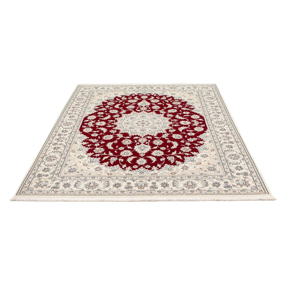 Tapis persan - Nain - Premium - 206 x 147 cm - rouge