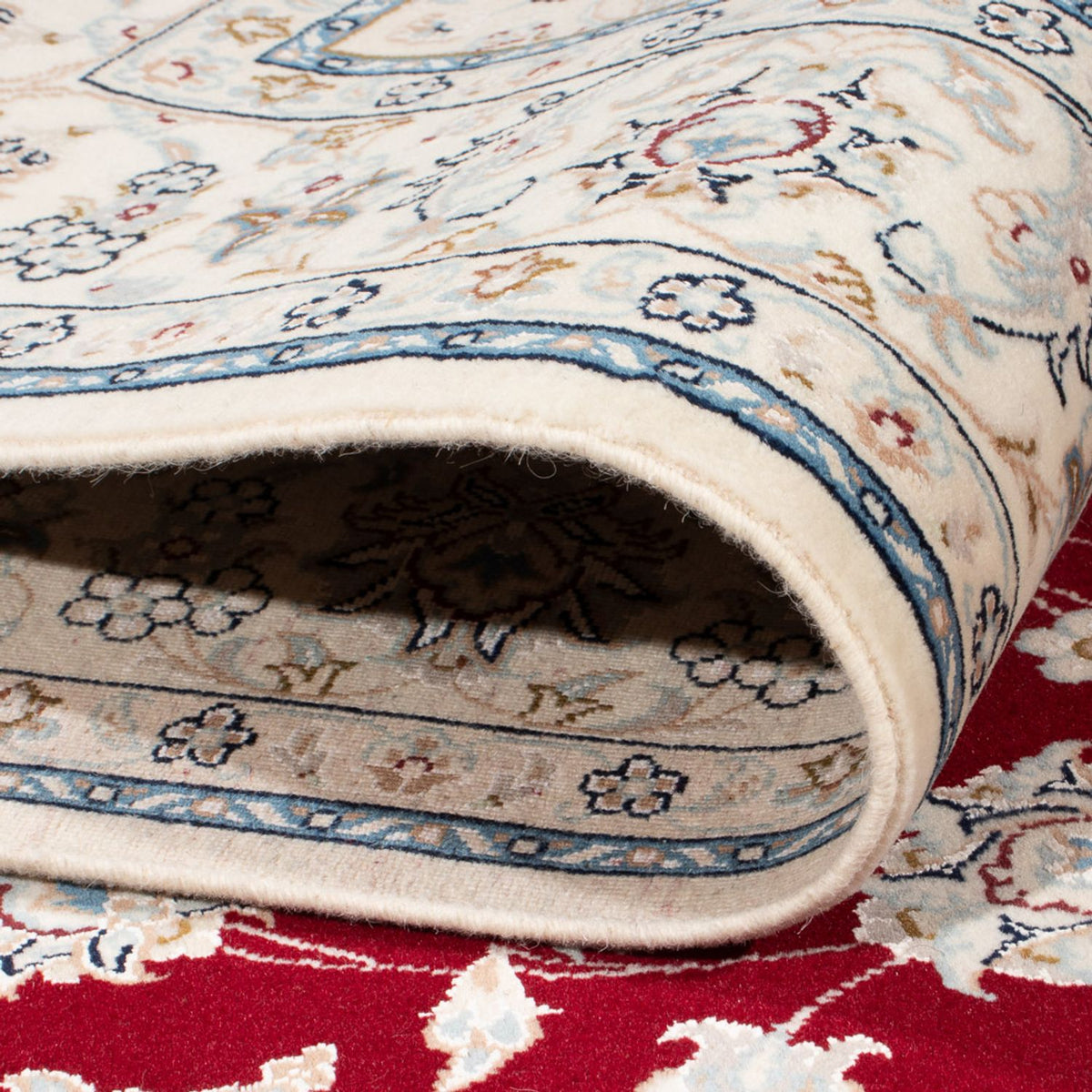 Tapis persan - Nain - Premium - 194 x 148 cm - rouge