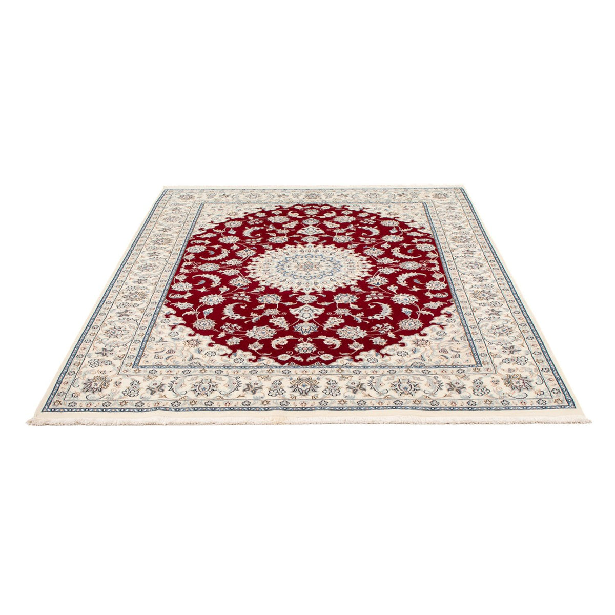 Tapis persan - Nain - Premium - 194 x 148 cm - rouge