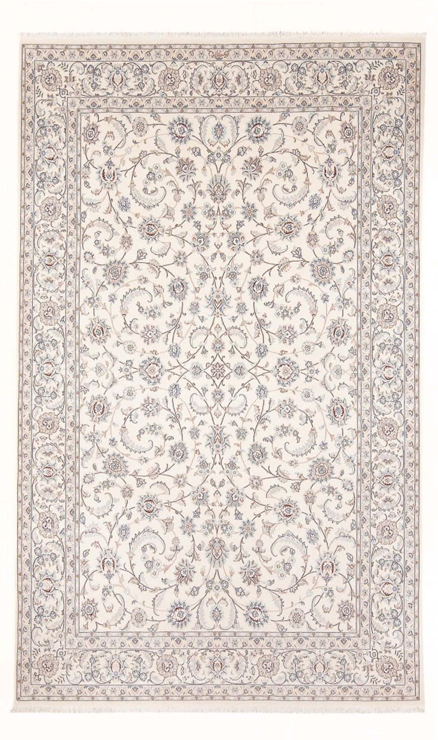 Tapis persan - Nain - Premium - 297 x 197 cm - crème