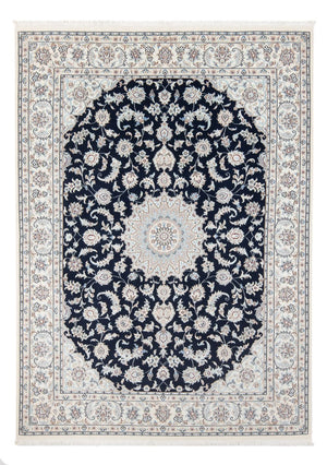 Tapis persan - Nain - Premium - 202 x 150 cm - bleu foncé